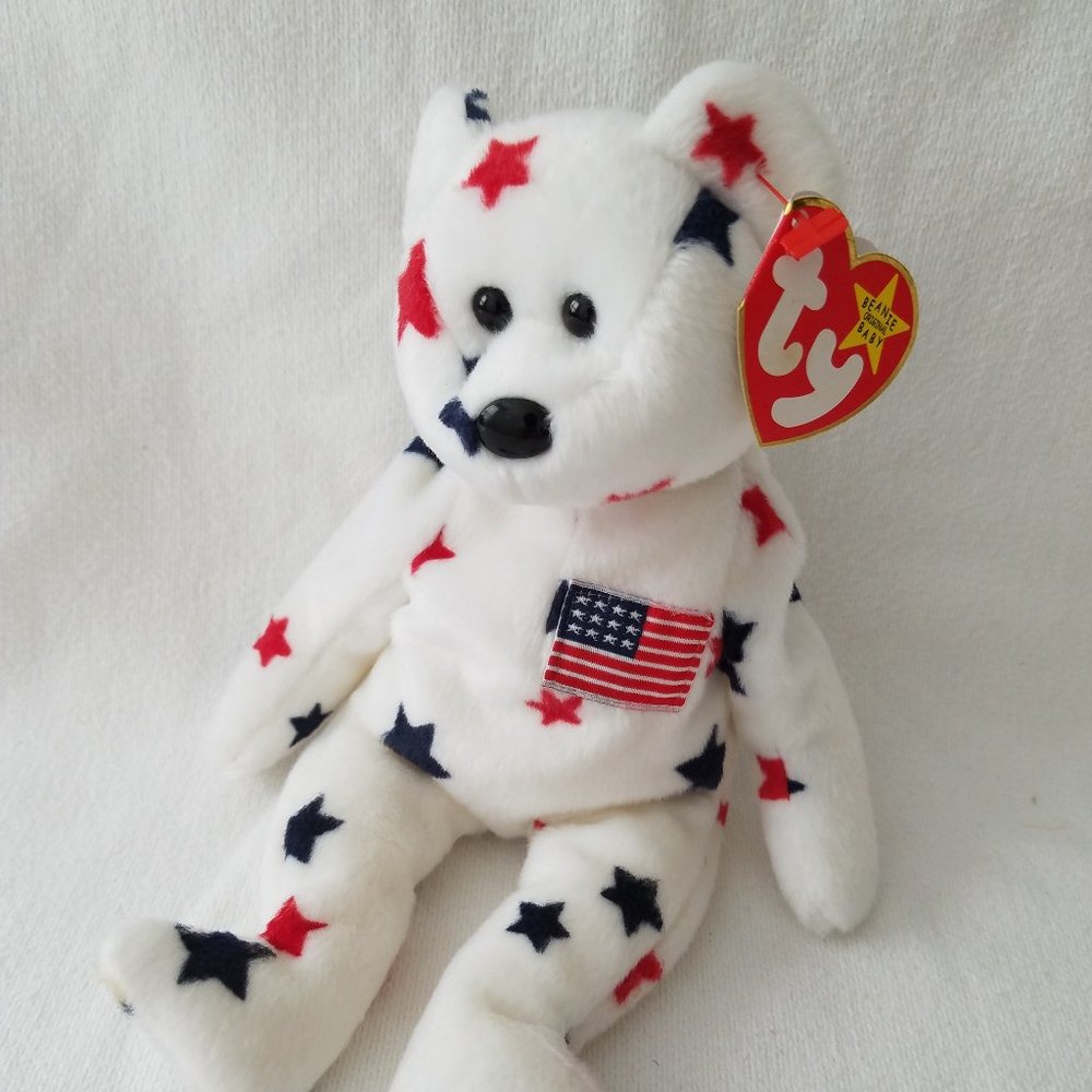 TY Beanie Babies Glory The Bear #4188 1997, Vintage, Collectible, Retired